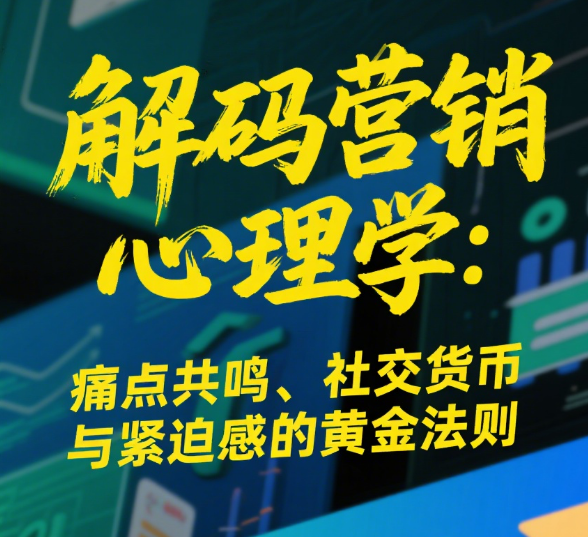  解码营销心理学：痛点共鸣、社交货币与紧迫感的黄金法则