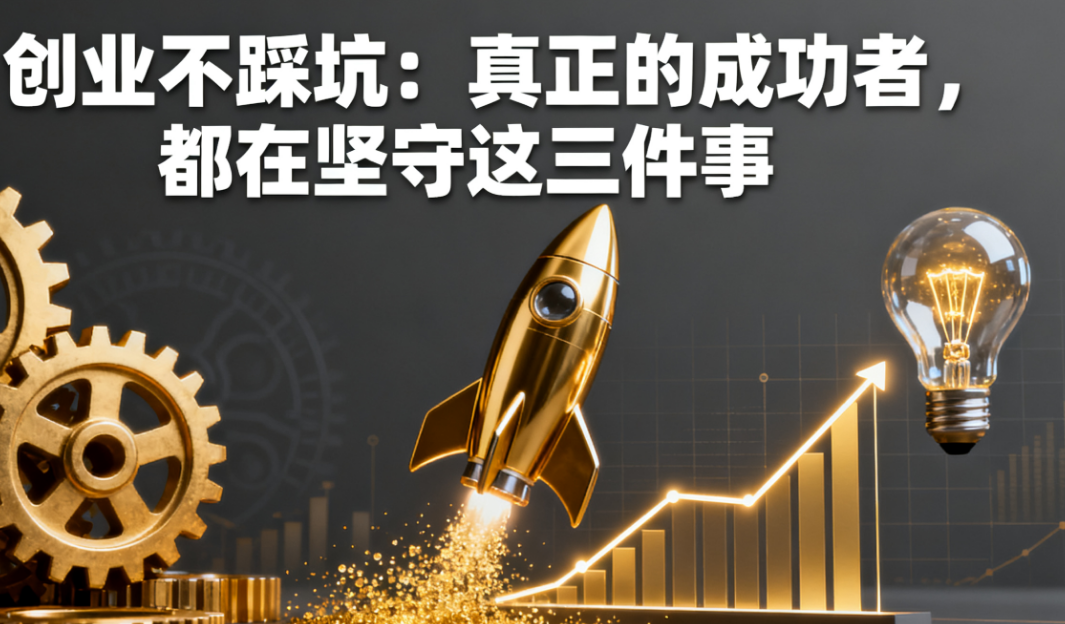 创业不踩坑：真正的成功者，都在坚守这三件事
