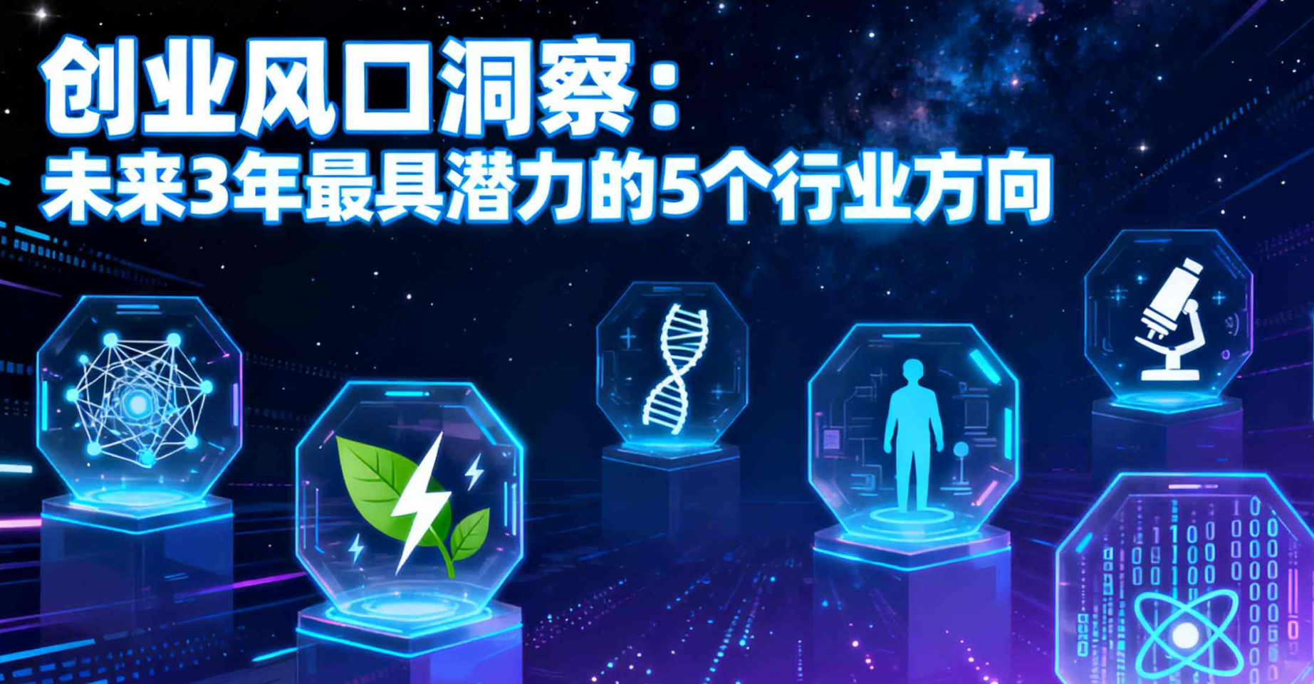 创业风口洞察：未来3年最具潜力的5个行业方向