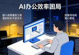 AI 办公效率困局：超八成普通员工周省时时长不足半天，技能鸿沟成核心壁垒